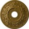 Ekena Millwork Valletta Ceiling Medallion (Fits Canopies up to 3 1/2"), Hand-Painted Gold, 18"OD x 3 1/2"ID x 1"P CM18VLGLS - alternate 1
